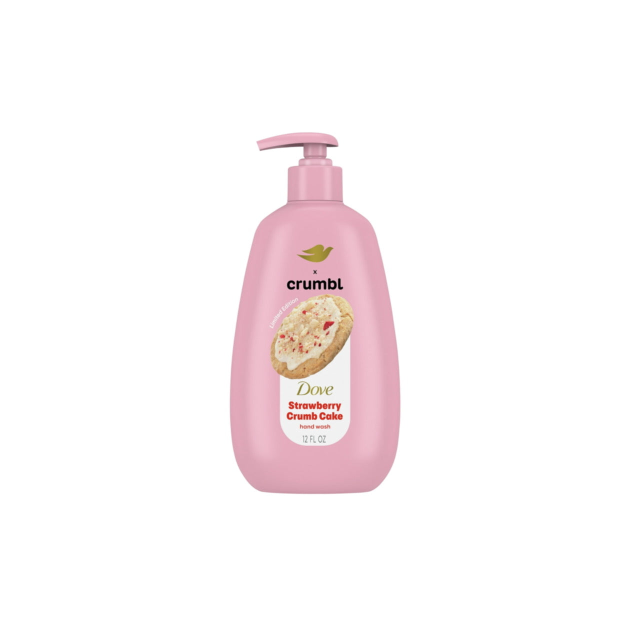 Dove X Crumbl Strawberry Crumb Cake Moisturising Liquid Hand Wash (354ml) - America