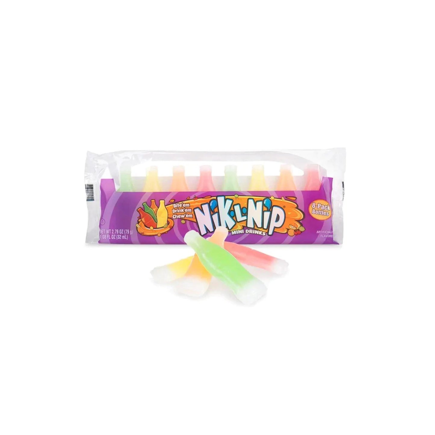 Nik-L-Nip Wax Bottles Mini Drinks 8-Pack (79g) - Canada