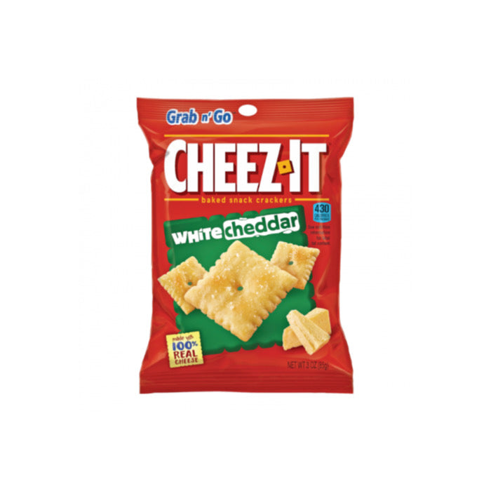 Cheez-It White Cheddar Baked Snack Crackers Grab n’ Go Bag (85g) - America