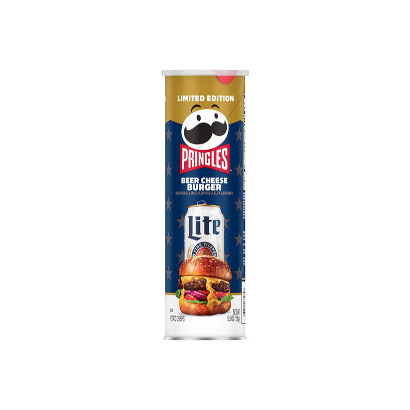 Pringles x Miller Lite Limited Edition Beer Cheese Burger Tube (158g) - America