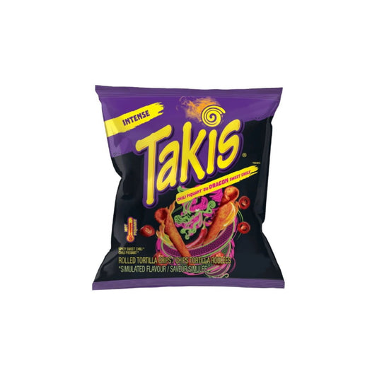 Takis Dragon Sweet Chili Rolled Tortilla Corn Chips Small Bag (28g) - America