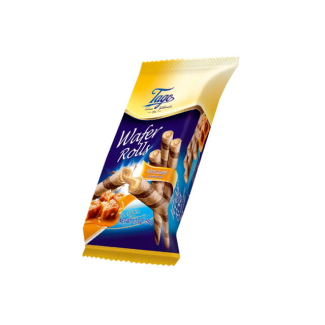 Tago Wafer Rolls Salted Caramel (150g) - Poland