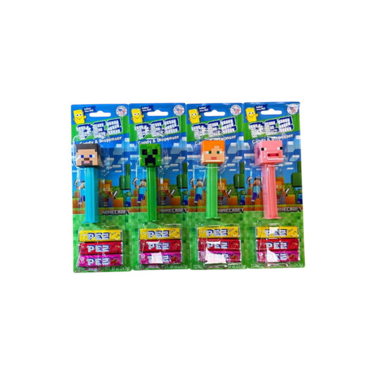 PEZ Minecraft Blister Pack (1 RANDOMLY SELECTED) (24.7g) - America