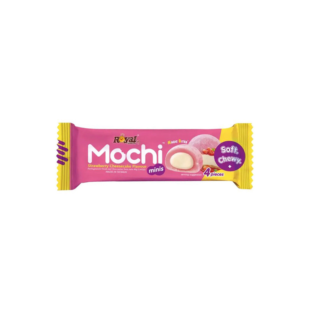 Royal Family Mochi Strawberry Cheesecake 4-Pack (40g) - Taiwan