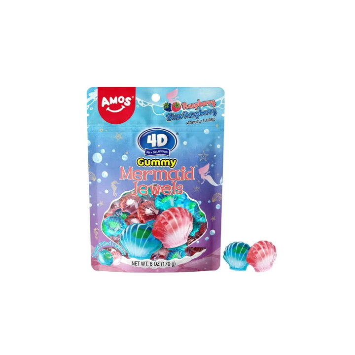 Amos 4D Gummy Mermaids Jewels (170g) - America