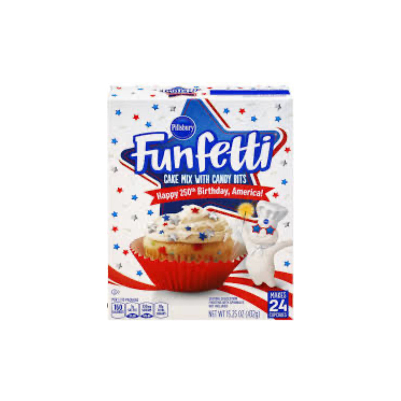 Pillsbury Funfetti Cake Mix Happy 250th Birthday America Edition (432g) - America