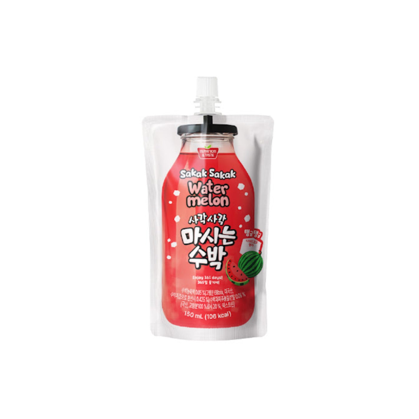 Sakak Sakak Watermelon Juice Pouch (150ml) - Korea