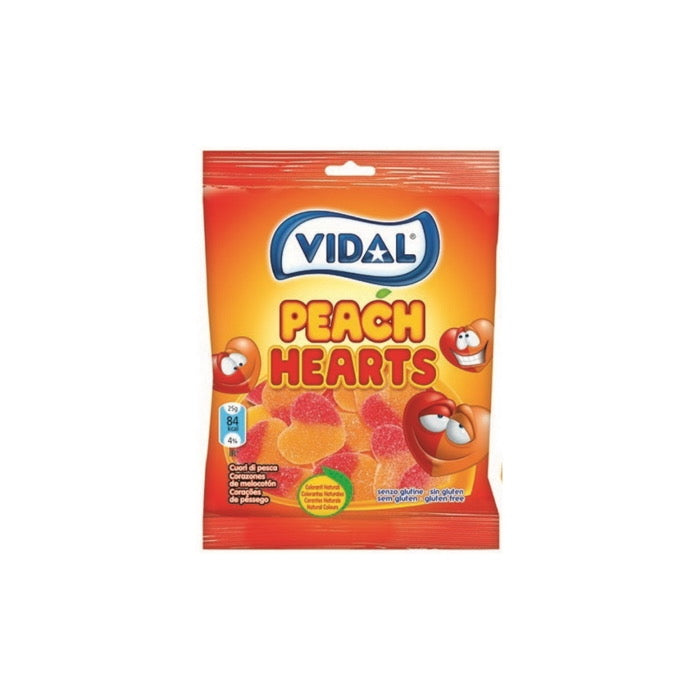 Vidal Peach Hearts (90g) - Spain