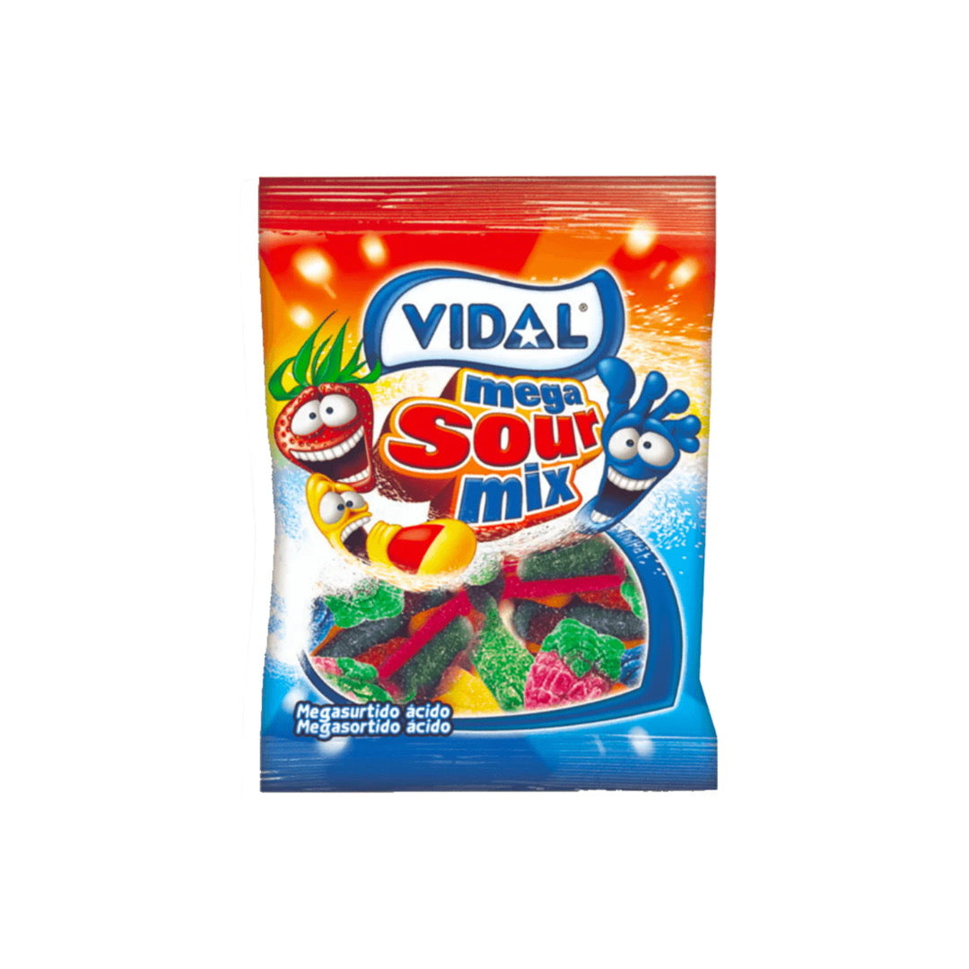 Vidal Mega Sour Mix (90g) - Spain