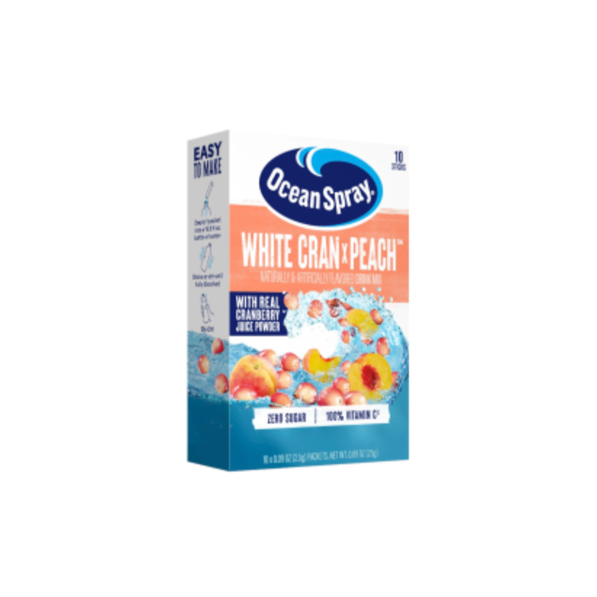 Ocean Spray Singles to Go White Cran - Peach (25g)- America