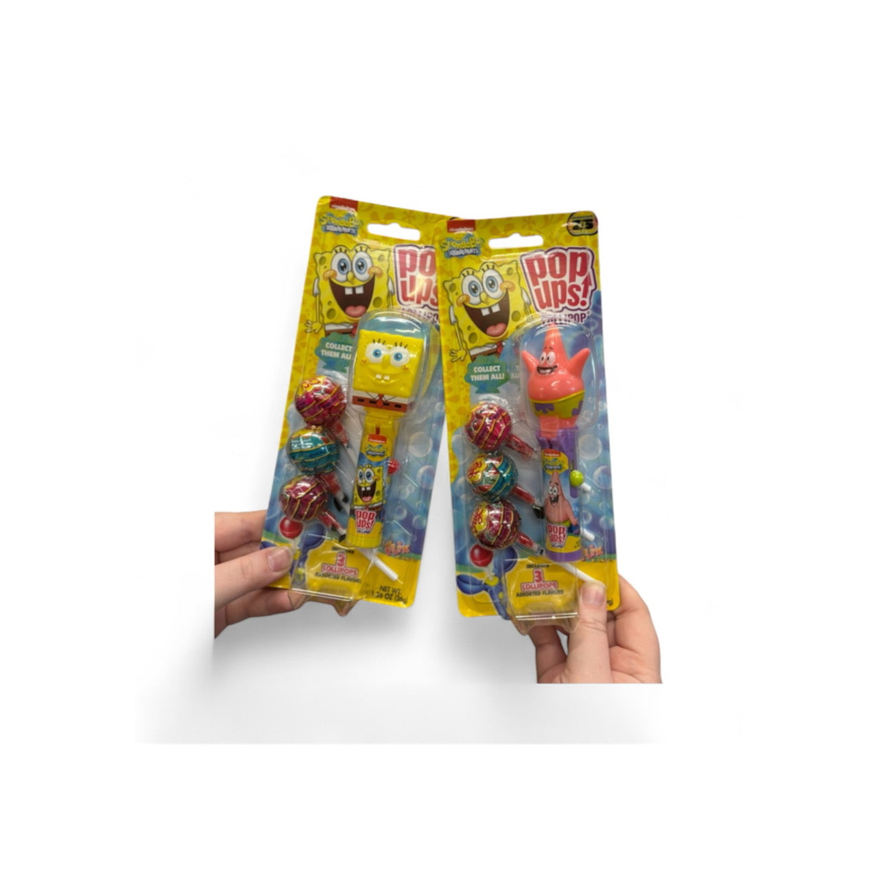Chupa Chups Sponge Bob Square Pants Pop-ups Lollipops (36g)- America