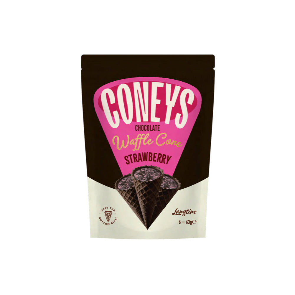 Coneys Strawberry Waffle Cones (63g) - EU