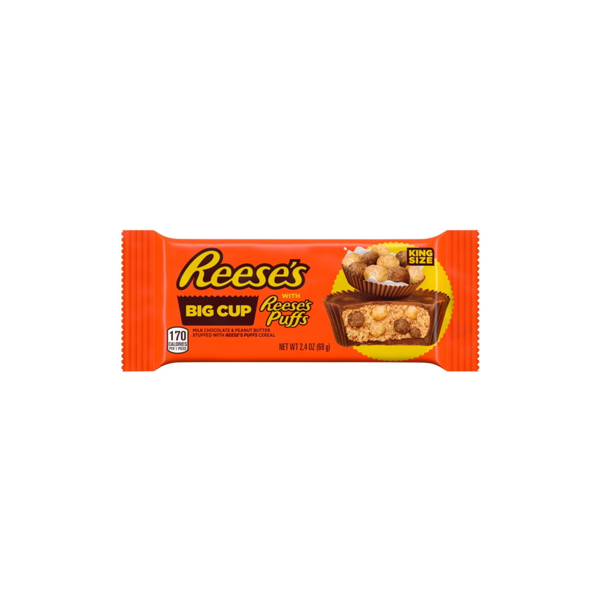 Reese’s Big Cup With Reese’s Puffs King Size (68g) - America
