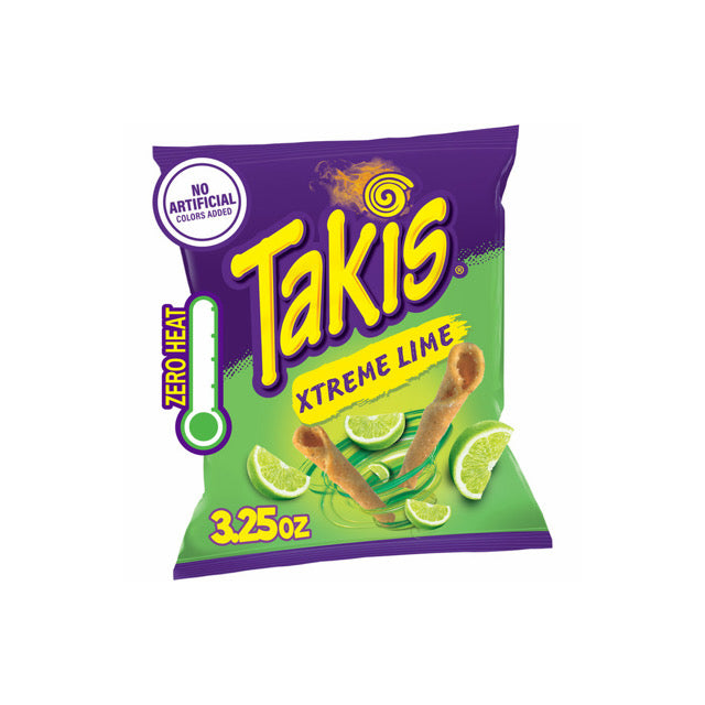 Takis Extra Lime Tortilla Chips (90g) - Canada