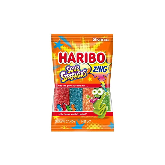 Haribo Sour Streamers Zing (141g) - America