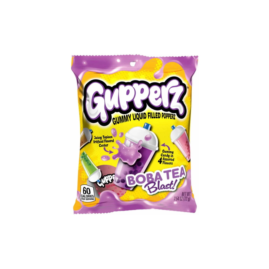 Gupperz Boba Tea Blast Filled Popperz Peg Bag (72g) - America