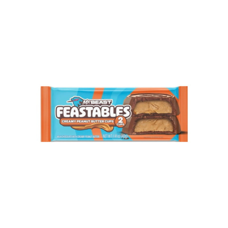 Mr Beast Feastables Creamy Peanut Butter Cups 2 Cups (40g) - America