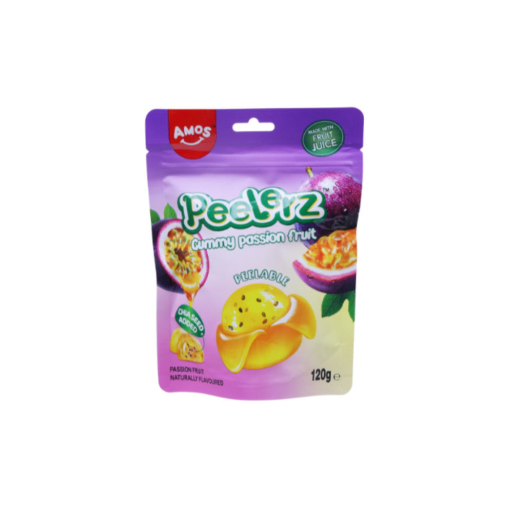 Amos Peelerz Gummy Passion Fruit Peg Bag (120g) - America