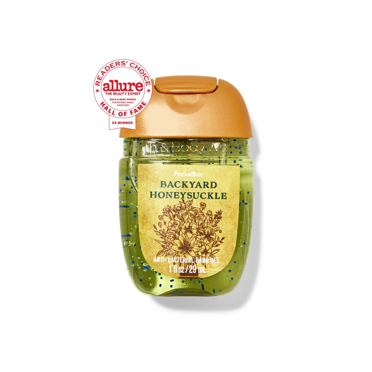 Bath and Body Works Backyard Honeysuckle PocketBac Anti-Bacterial Hand Gel (29ml) - America