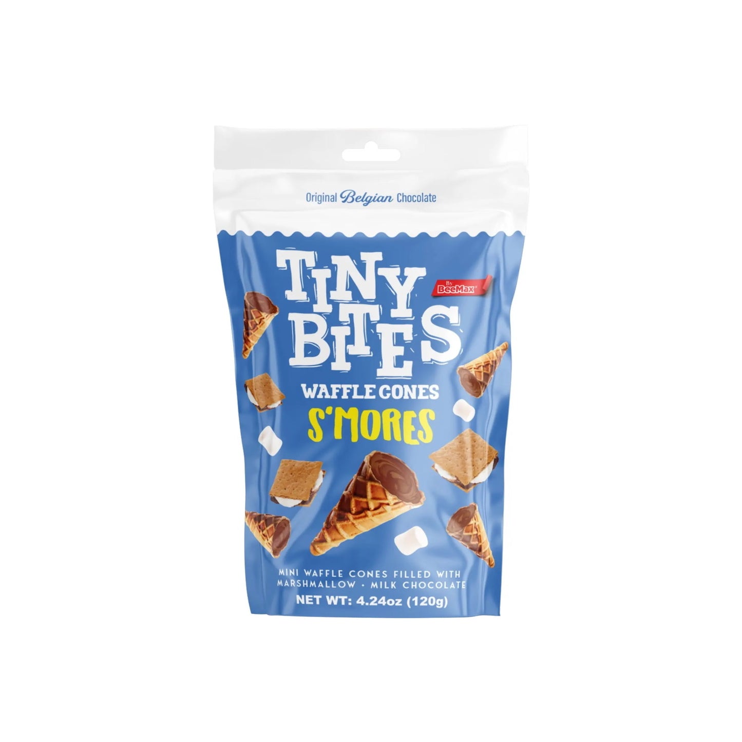 BeeMax Tiny Bites S’mores Waffle Cones (120g) - America