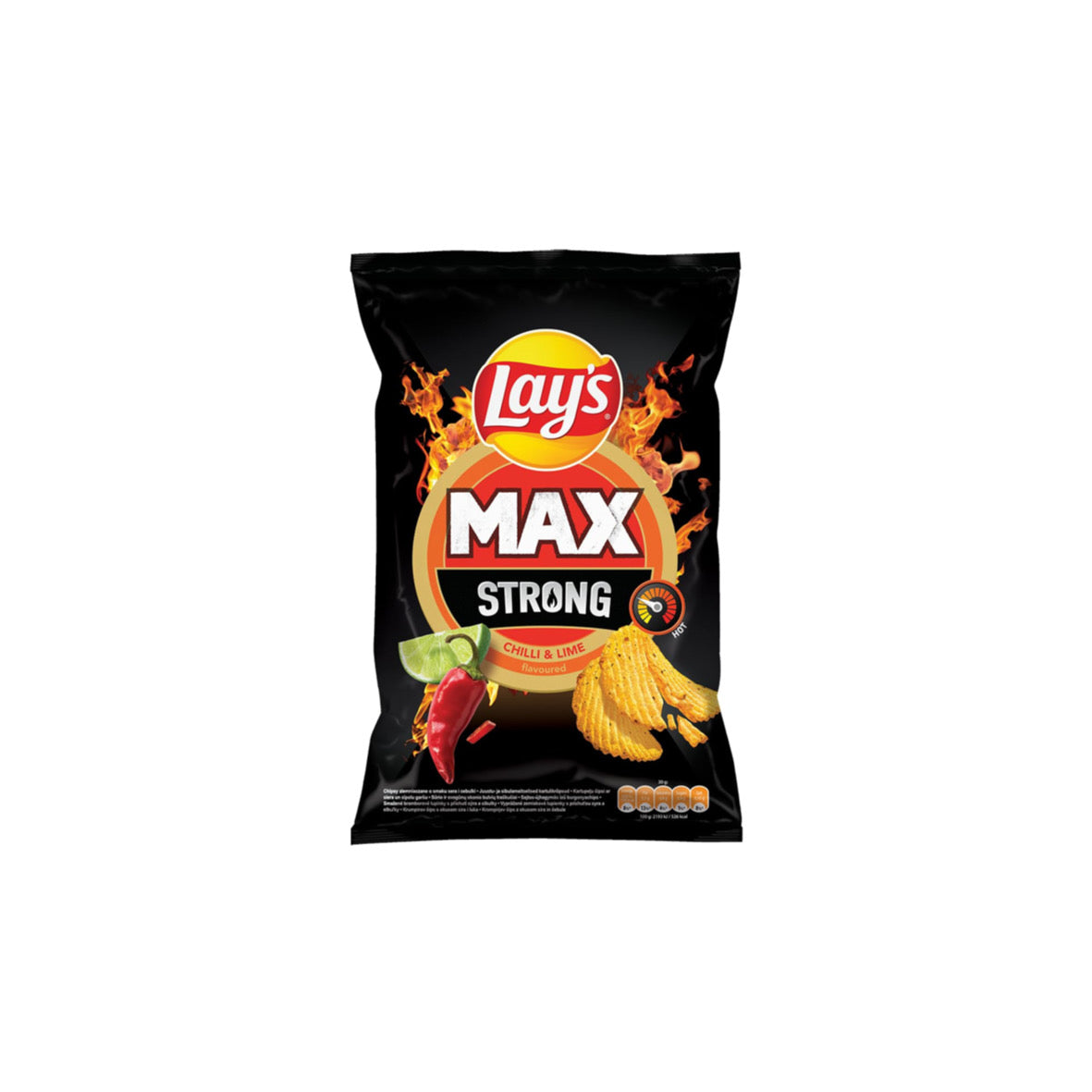 Lay’s Max Strong Chilli & Lime (120g) - Poland