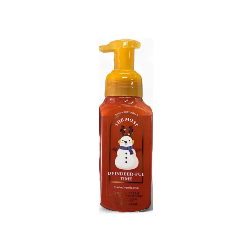 Bath & Body Works The Most Reindeer-Ful Time Toasted Vanilla Chai Foaming Hand Soap (259ml) LID DAMAGED BUT PUMP STILL WORKS - America