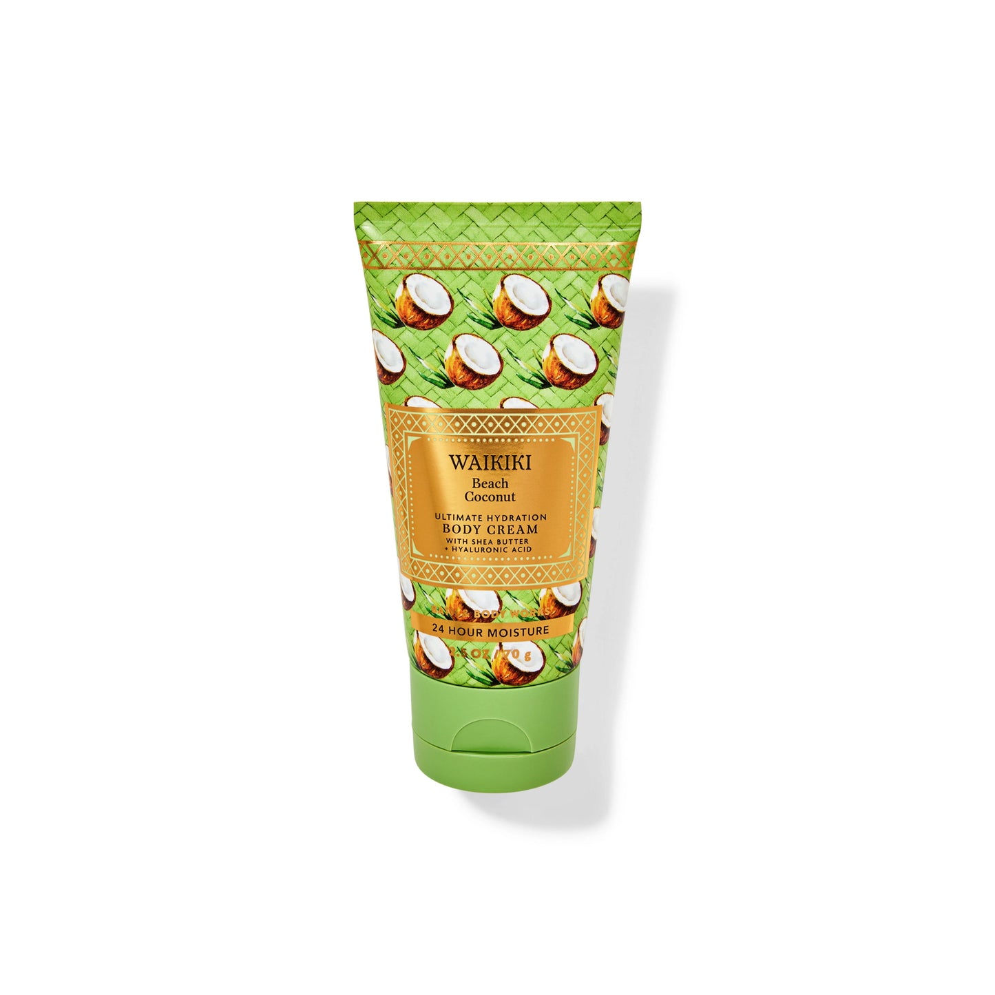 Bath and Body Works Waikiki Beach Coconut Travel Size Ultimate Hydration Body Cream (70g) - America