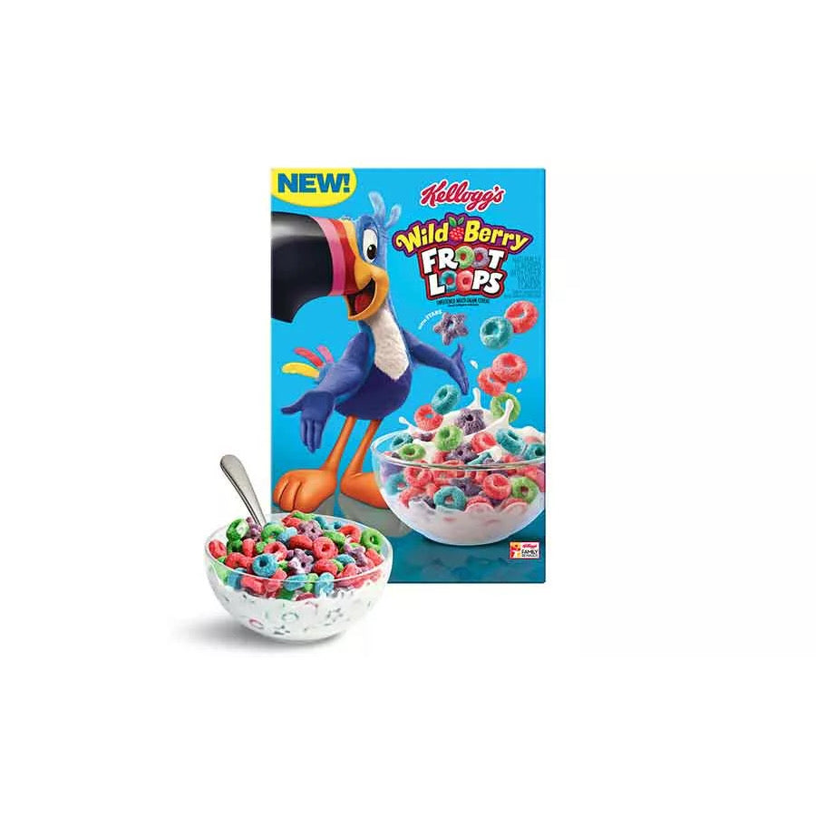 Kellogg’s Froot Loops Limited Edition Wild Berry Family Size Cereal (456g) - America