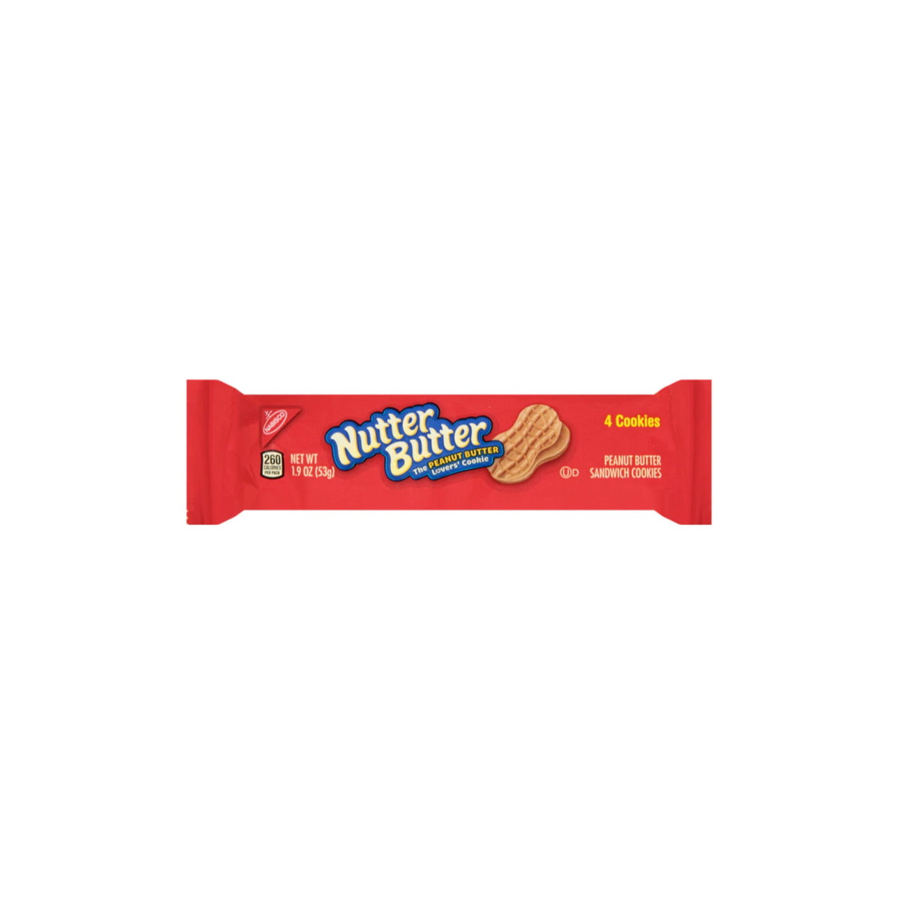 Nutter Butter Peanut Butter Sandwich Cookies 4-Pack (54g) - America
