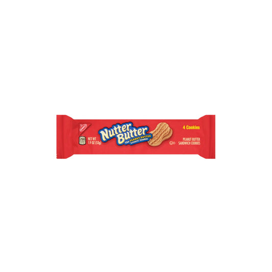 Nutter Butter Peanut Butter Sandwich Cookies 4-Pack (54g) - America