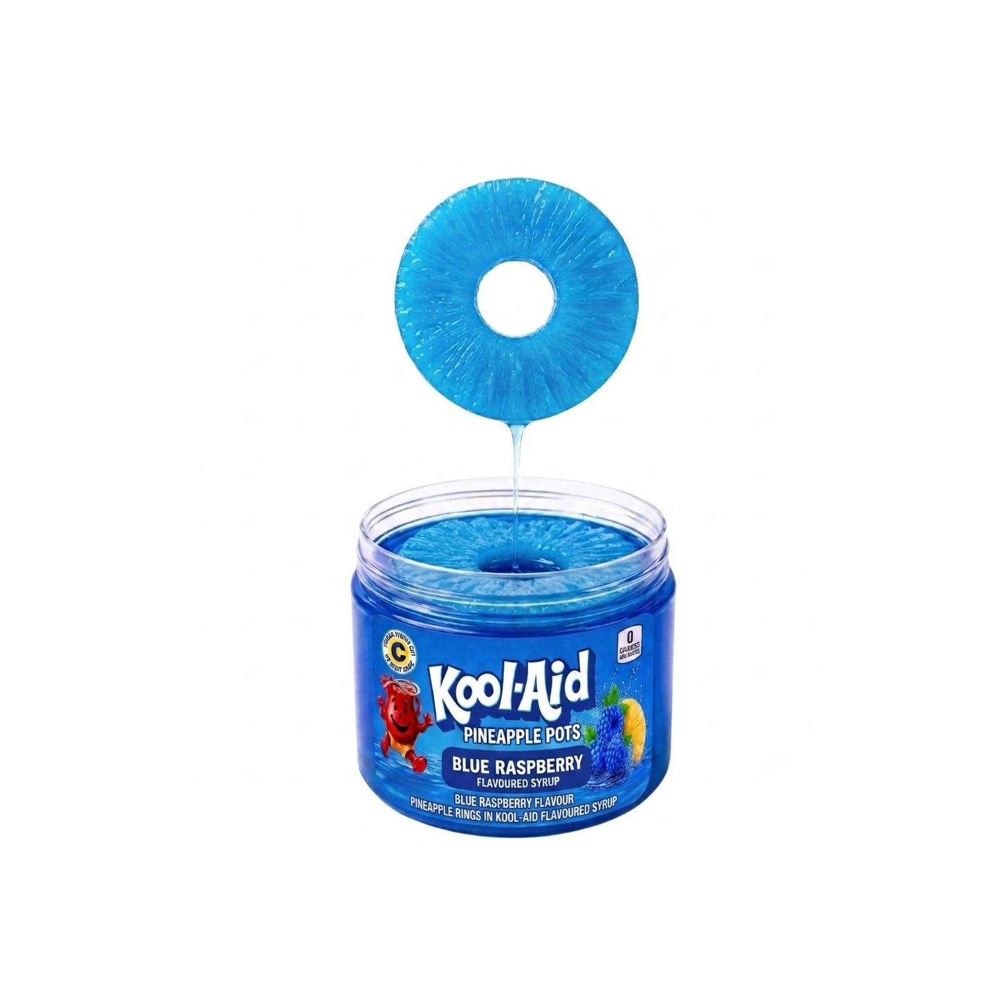 Kool-Aid Blue Raspberry Pineapple Rings Pot (300ml) - America