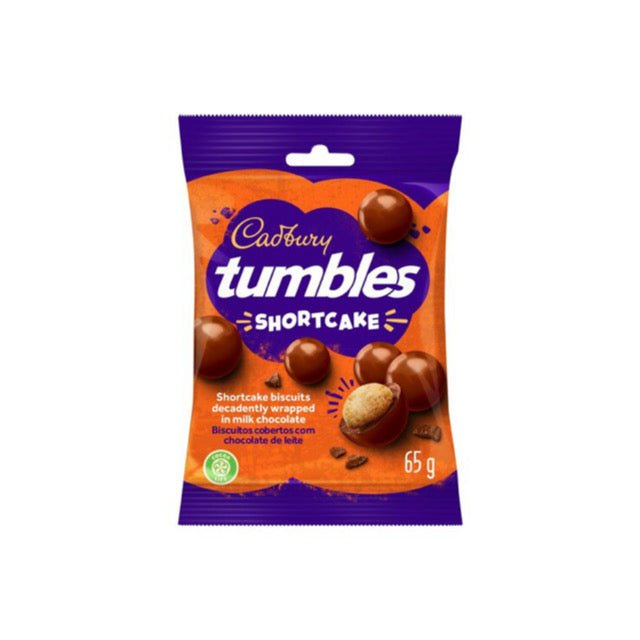 Cadbury Tumbles Shortcake Biscuit Milk Chocolates Bag (180g) - South Africa