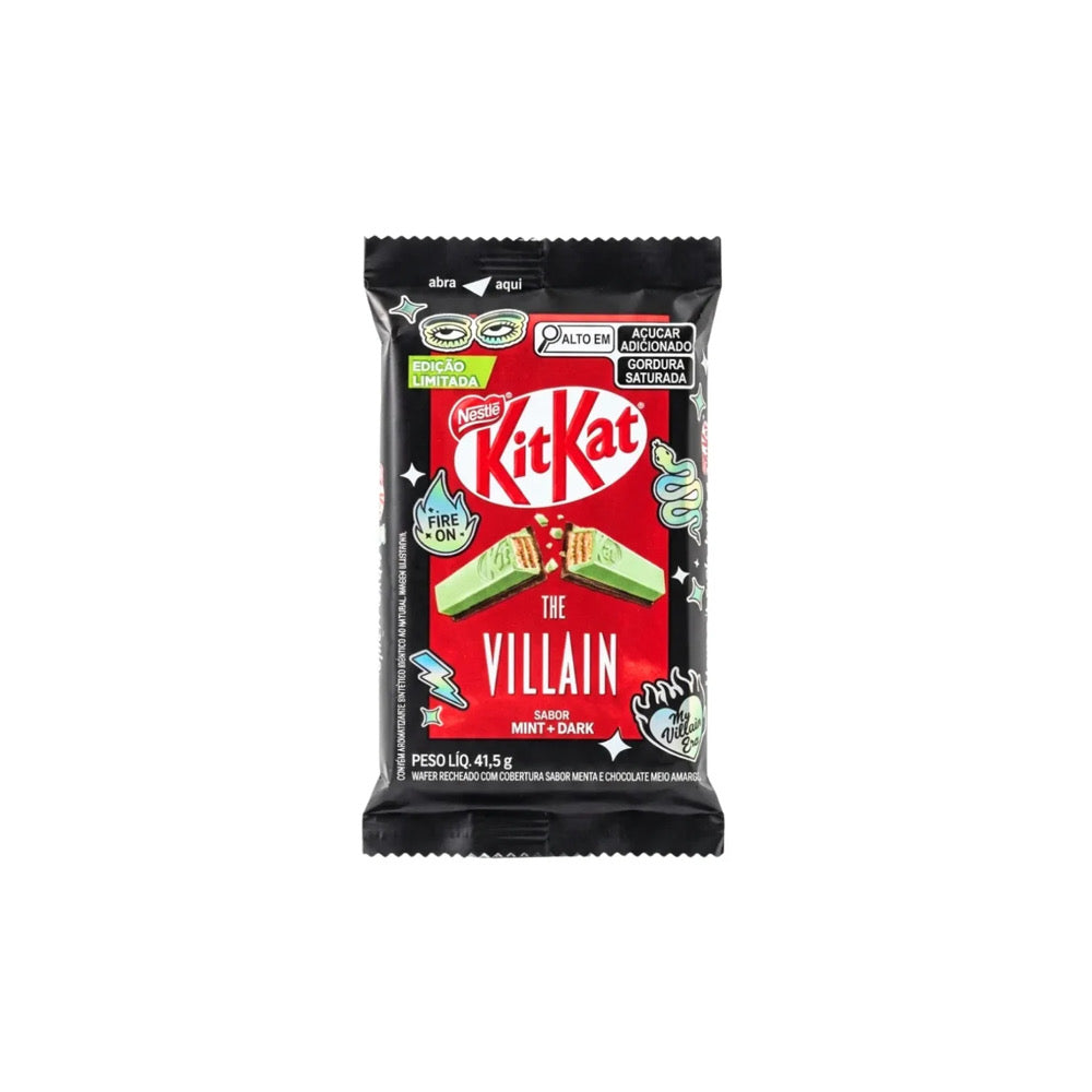Kit Kat NEW The Villain Mint + Dark Chocolate Bar (41.5g) - Brazil