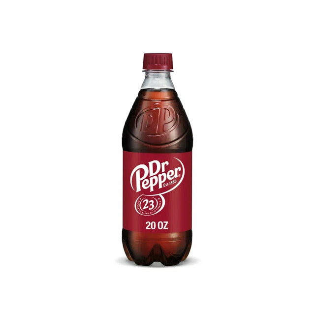 Dr Pepper Original Classic Soda Bottle (591ml) - America
