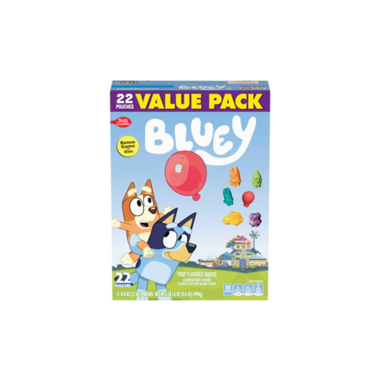 Betty Crocker Bluey Fruit Snacks 22-Pack (498g) - America