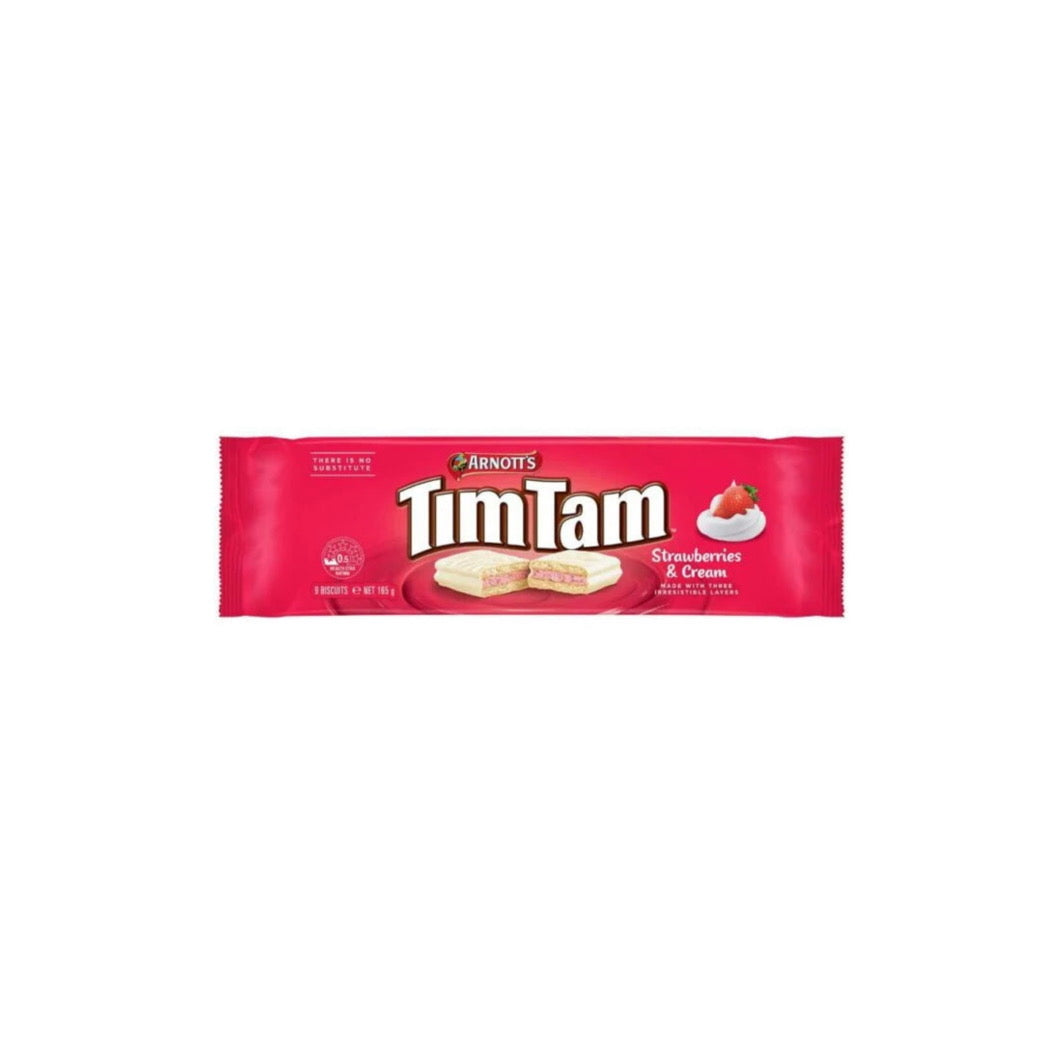 Arnott’s Tim Tam Strawberry & Cream (165g) - Australia