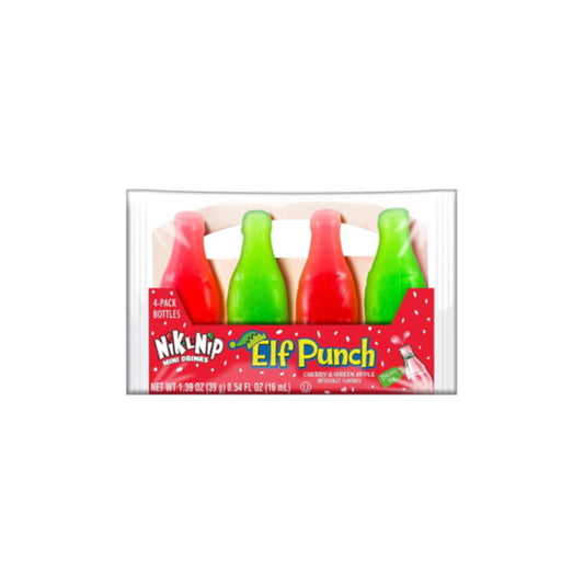 Nik-L-Nip Elf Punch Wax Bottles 4-Pack (39g) - America