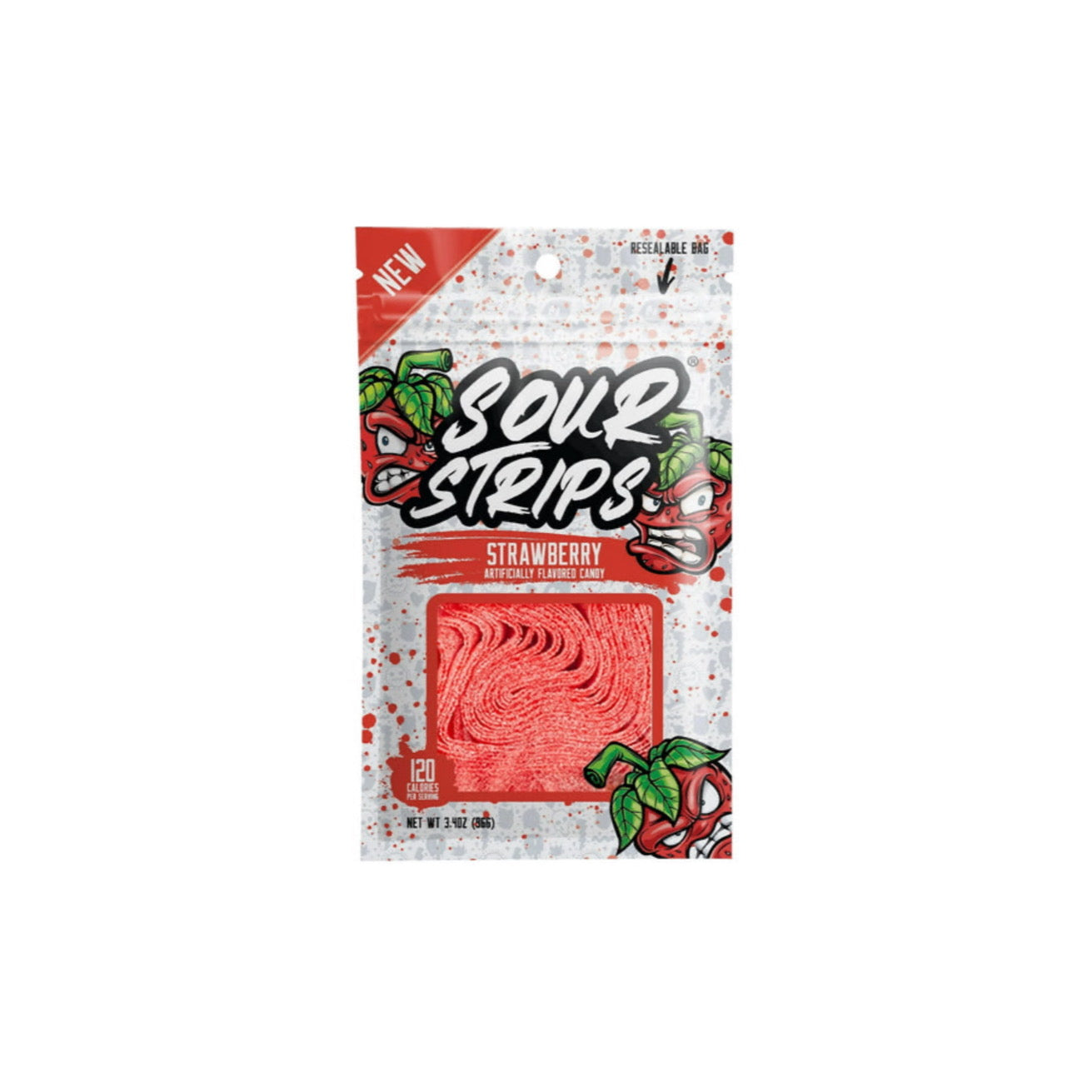 Sour Strips Strawberry (96g) - America