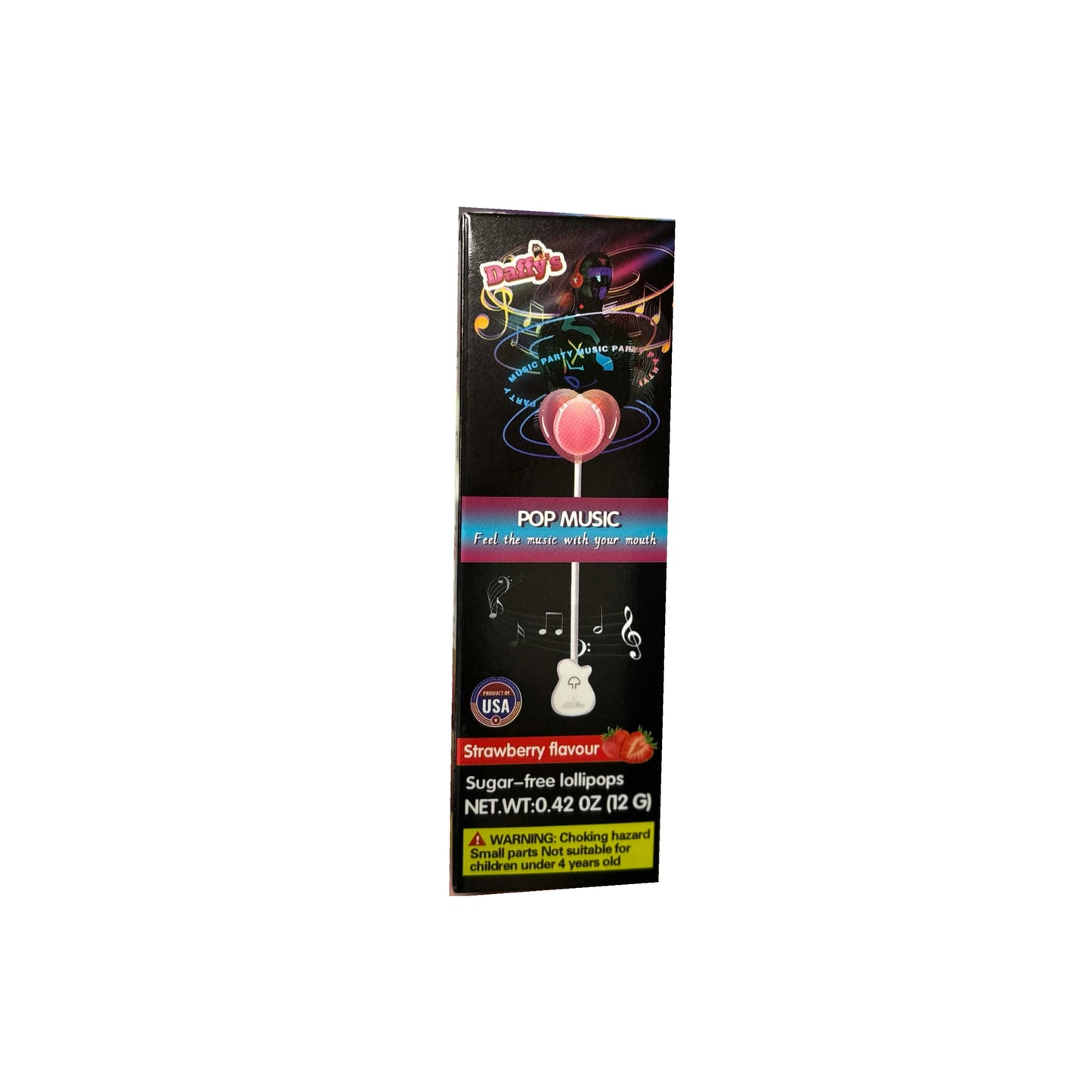 Daffy’s Pop Music Strawberry Lollipop (12g) - America