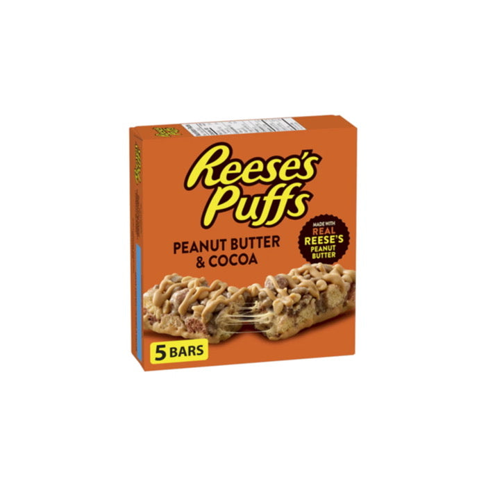 General Mills Reese's Puffs Peanut Butter & Cocoa Cereal Bar 5pack (120g) - Canada