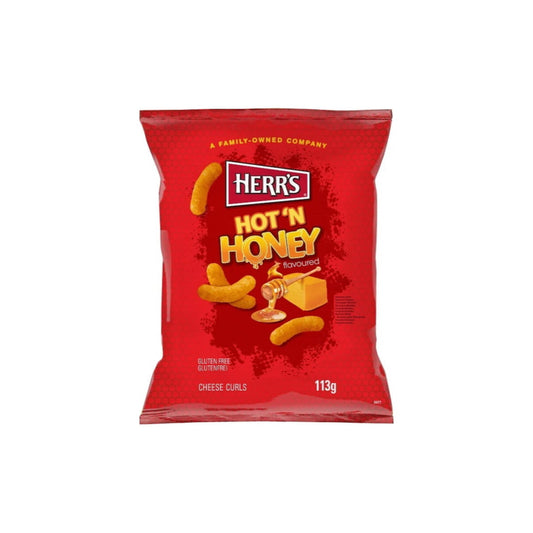 Herr’s Hot ‘N’ Honey Cheese Curls (113g) - EU