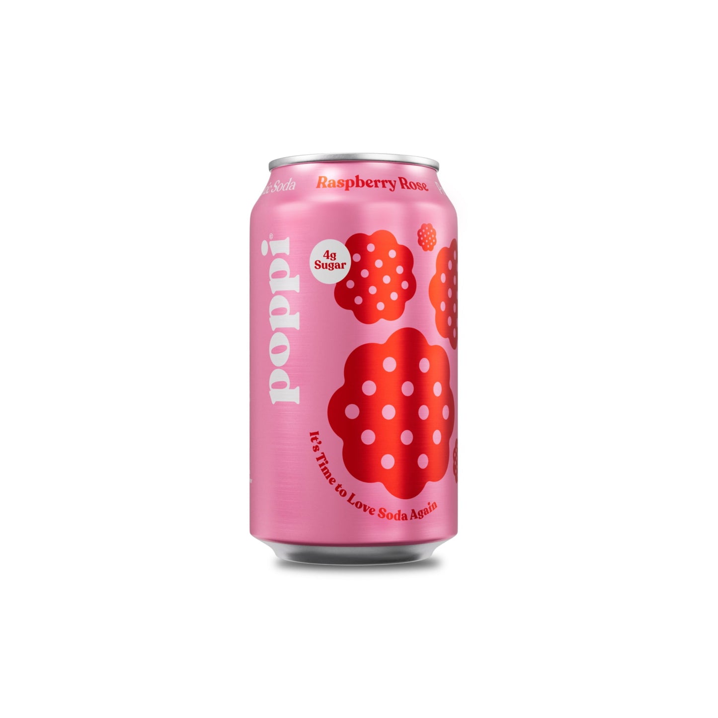 Poppi Prebiotic Soda Raspberry Rose (355ml) - America