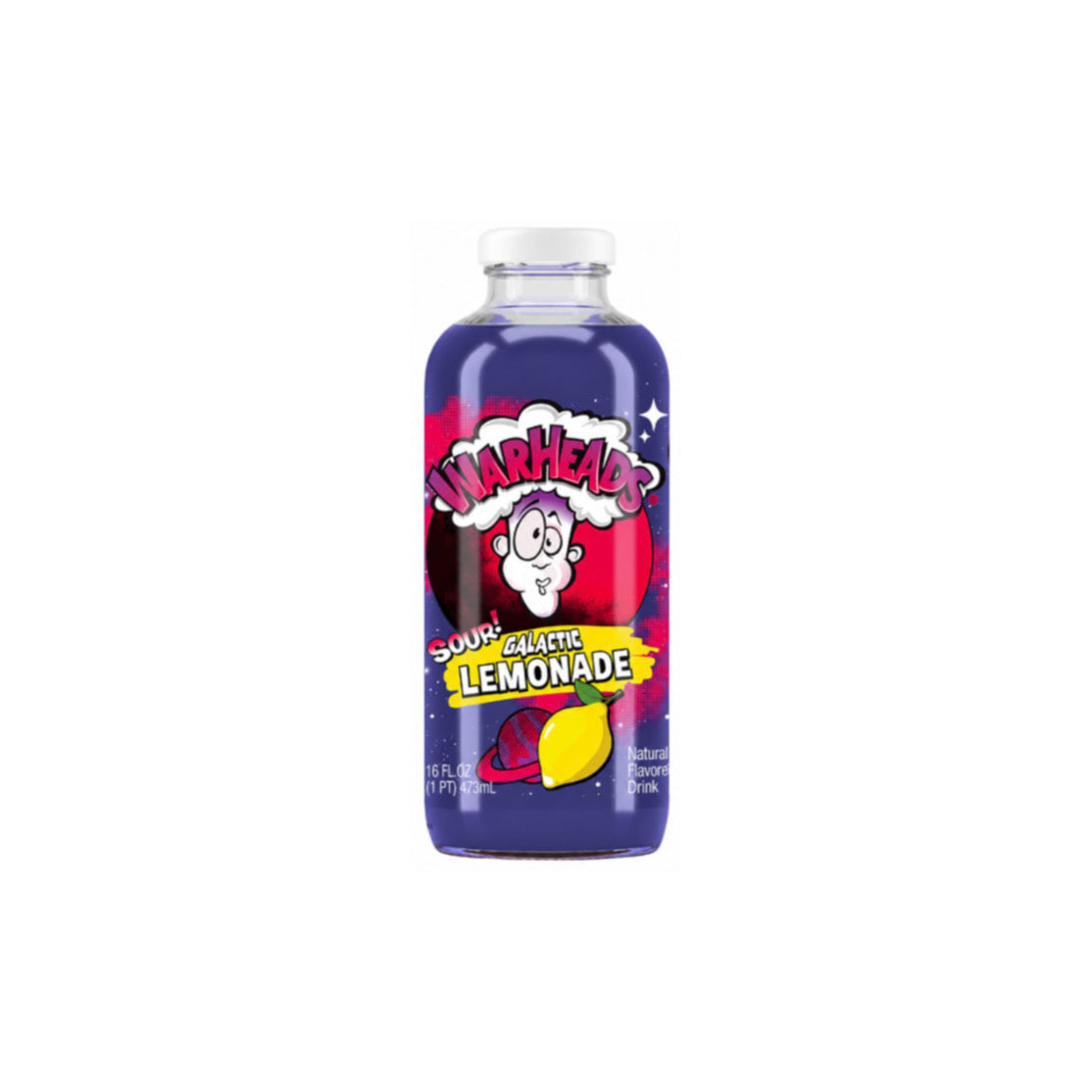 Warheads Sour Galactic Lemonade Glass Bottle (473ml) - America