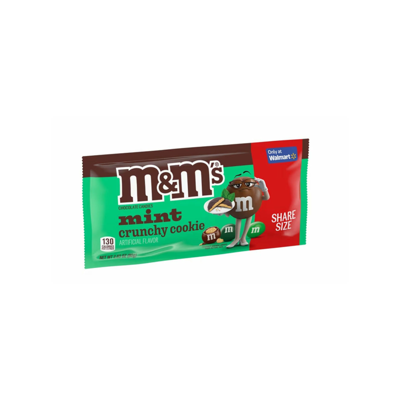 M&M’s Mint Crunchy Cookie Chocolate Candies (80g) - America