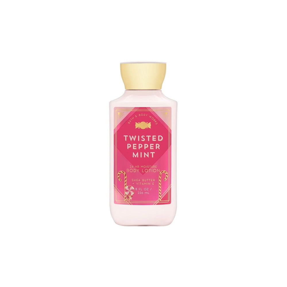 Bath & Body Works Twisted Peppermint 24 Hour Moisture Body Lotion (236ml) - America
