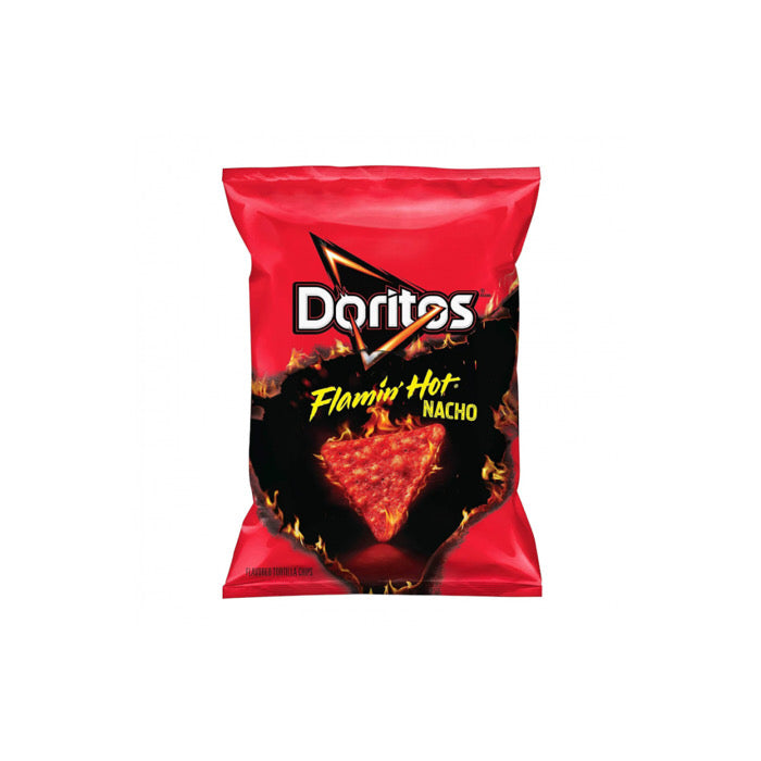 Doritos Flamin’ Hot Nacho Tortilla Chips (92g) - America