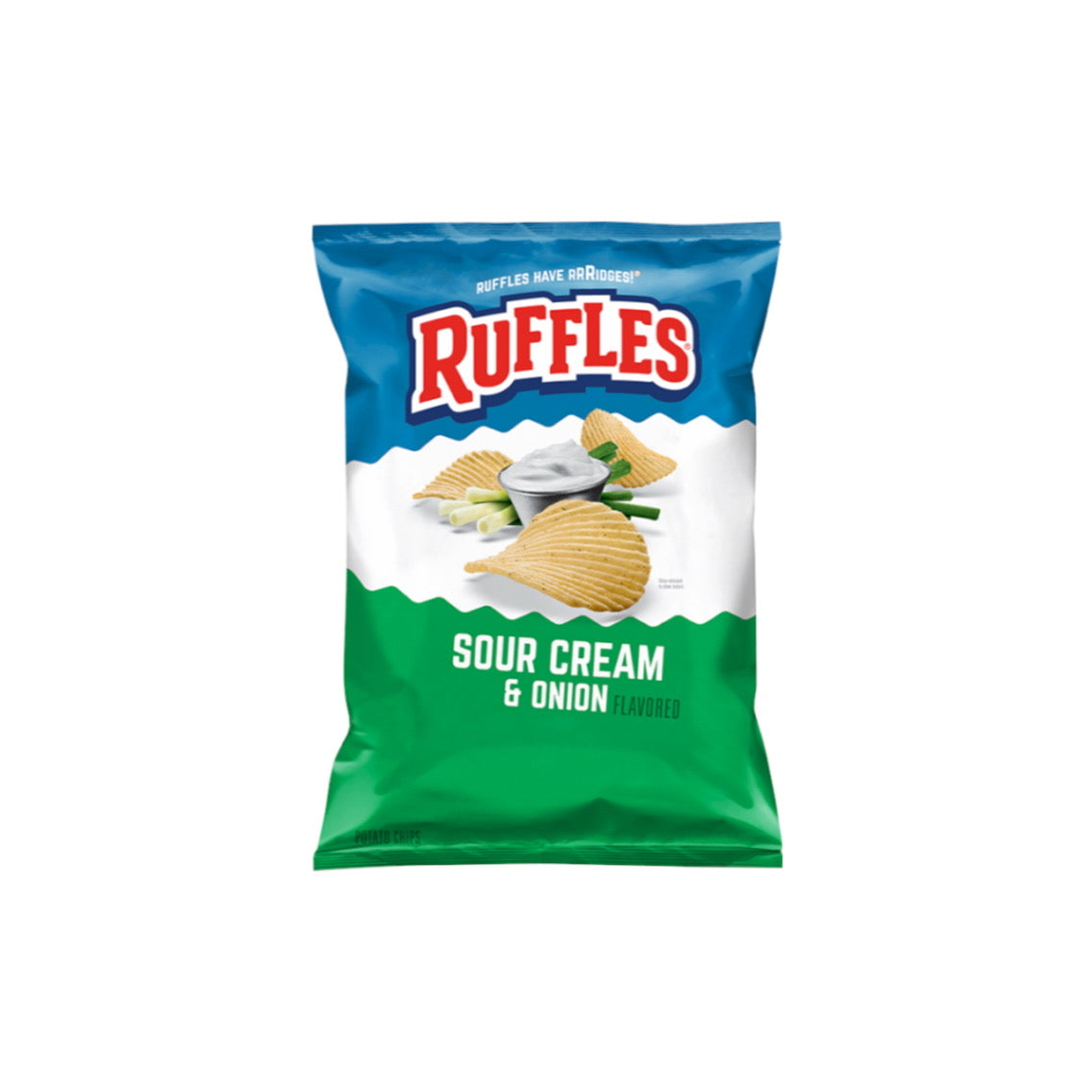 Ruffles Potato Chips Sour Cream & Onion (184g) - America