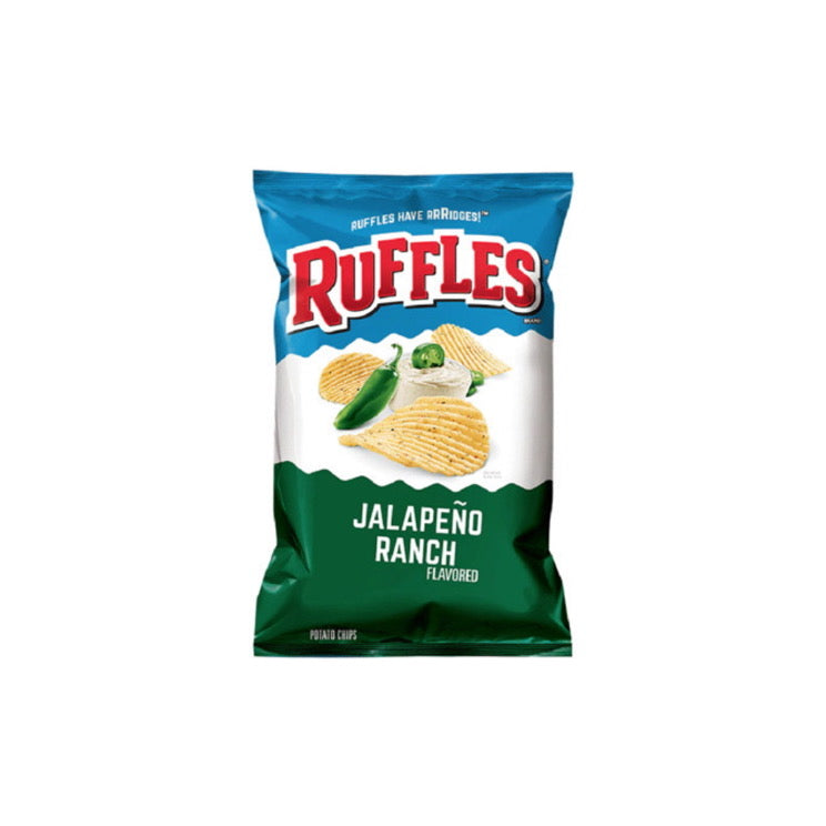 Ruffles Potato Chips Jalapeño Ranch (184g) - America
