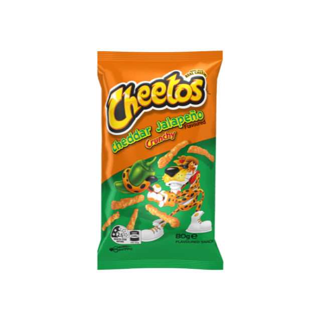 Smith’s Cheetos Crunchy Cheddar Jalapeño Cheese Snacks (80g) - Australia
