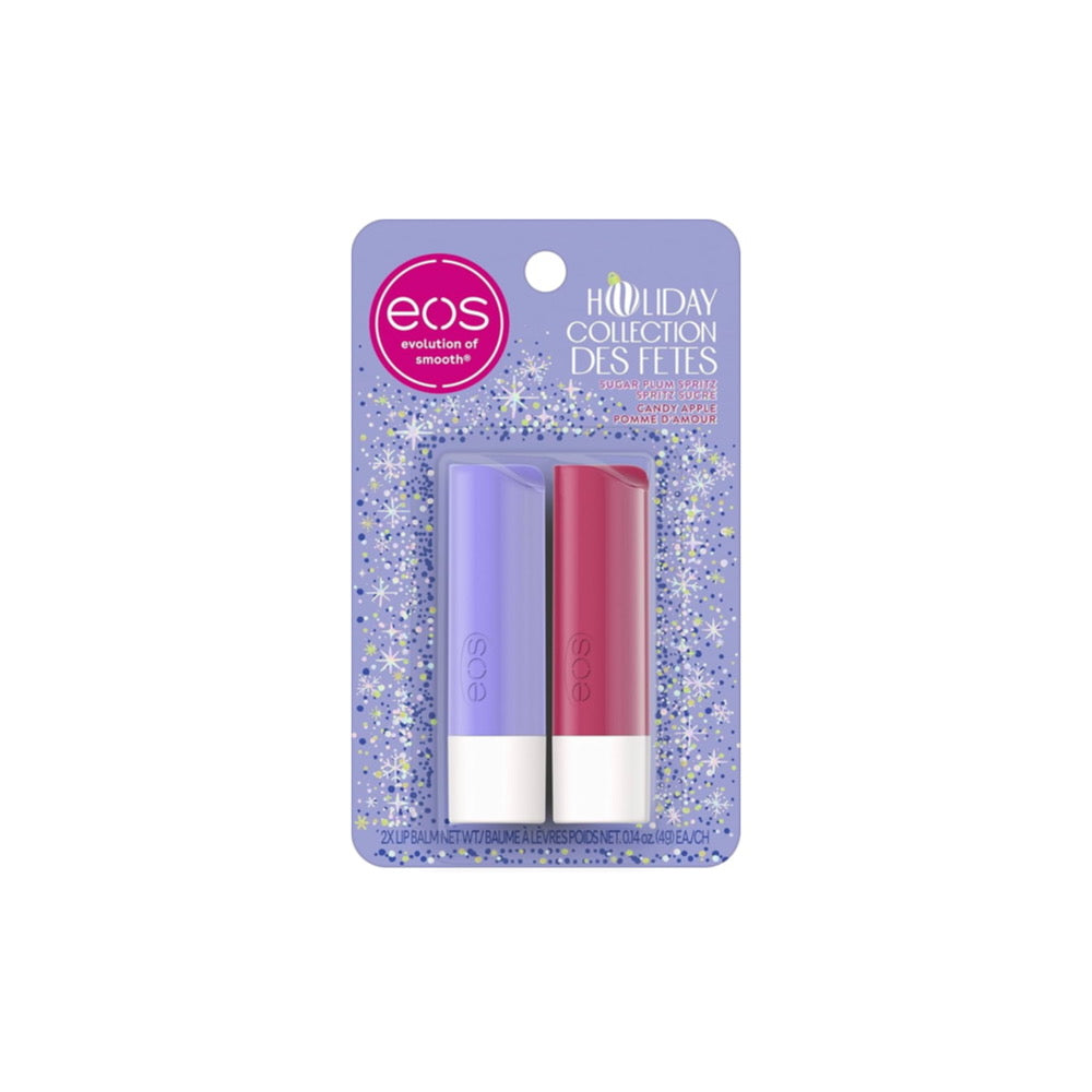 EOS Holiday Collection Sugar Plum Spritz and Candy Apple Sticks Lip Balm 2pk (8g) - Canada